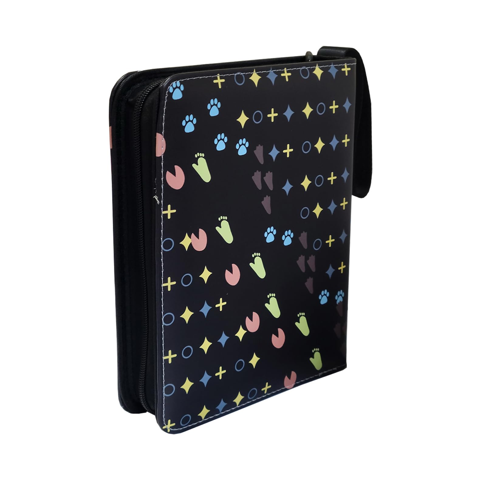 Card Binder,4-Pocket Binder for Cards Trading Card Collection Binder Zipper with 50 Removable Sleeves, 400 Pockets Cards Collector Album Holder Cards Organizer, Gifts for Kids