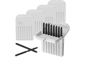 YOHEALLY (40 Pcs) Phonak Cerumen Stop Wax Guards Filters for Hearing Aids Resound,Widex and Unitron, Hearing Aid Accessories Cerumen Stop Cleaning Tool Replacement Parts, Ear Supplies Cleaning Kit (5 Packs）