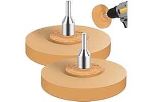 2PCS Decal Remover Eraser Wheel Tool Kit with Adapter4inch Rubber Power Drill Attachment Car Adhesive, Pinstripe, Sticker, Vi