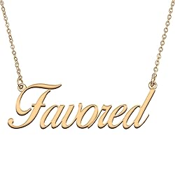 HUAN XUN Customized Custom Simple Any Name Necklace