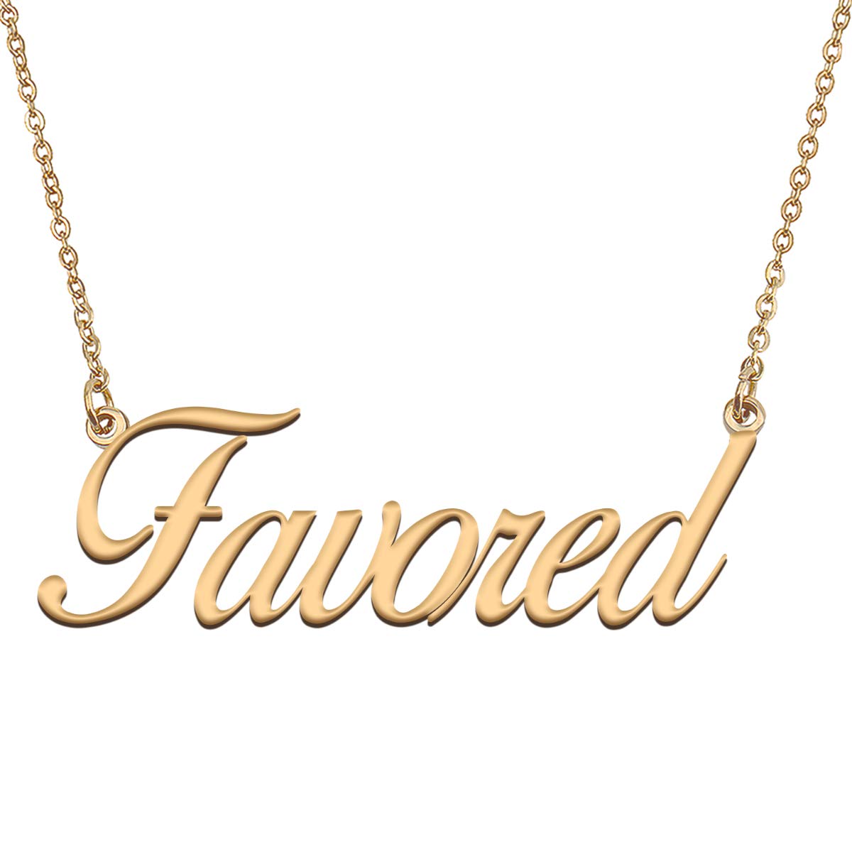 HUAN XUN Customized Custom Simple Any Name Necklace