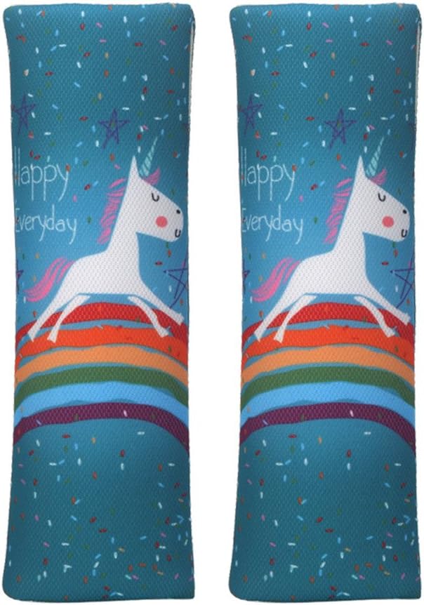 JBBERTH Auto Car Seat Belt Covers Shoulder Pads 2Pcs One Pair (Unicorn)