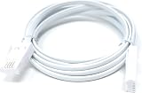 DRUT 2m BT to BT 4 Wire 431A Male to Male Telephone Cable Lead 6.5ft White view 9
