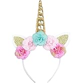 Unicorn Headband for Girls & Women – Tiara Costume Accessory for Birthday Party, Halloween, Cosplay, Age 3 and Up