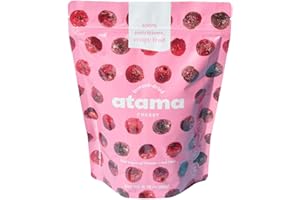 Atama Freeze-Dried Fruit Doypack Chilean Cherry - Natural Fresh Fruit Slices with No Additives, Vegan, Kosher & Gluten Free - 6.3 oz