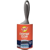 Scotch-Brite Everyday Clean Lint Roller, 100 Sheets Total, 1 Pack | Lint Remover for Pet Hair, Dark Clothes, Furniture and Dusty Surfaces, Picks Up Fur &amp; Fluff in Your Home, Car, &amp; Office