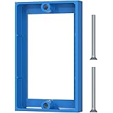 XIUTE 1/2 Inch Deep Single Gang Receptacle Outlet Box Extender,Contain 2 Screws,Blue, Electrical Box Extender for Electrical Box and Electrical Outlet Switches.(1 Pack)