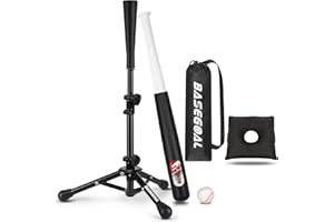 BaseGoal Baseball Tee for Kids,Youth Stand Set,Teeball Set,Youth Baseball,Softball Batting Tee Set,Easy Adjustable Height