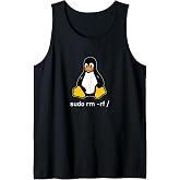 Tux Linux Penguin - Sudo rm -rf/Computer Science Computer Tank Top