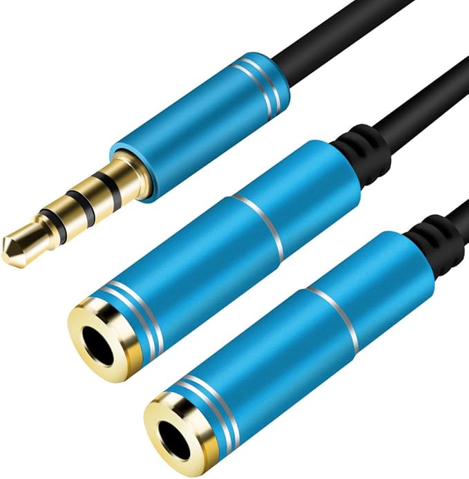 Headphone Splitter, Audio Splitter, 3.5mm Splitter, Aux