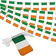 Ireland String Flag Pennant Banner - 38 Flags, 42 Feet Small Mini Irish Flags Bunting Banner for Country Decoration, School, Party, Sports Events, St. Patrick's Day