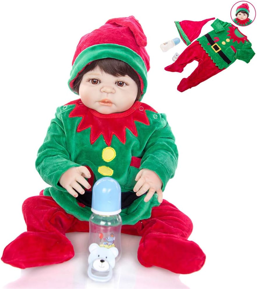 Prezzo PPHH Newborn Baby Doll Girl - Ragazze Silicone Realistico Lifelike Completa con Real Tocco Vinile della Pelle Come Un Neonato Reborn Baby Doll Offerte