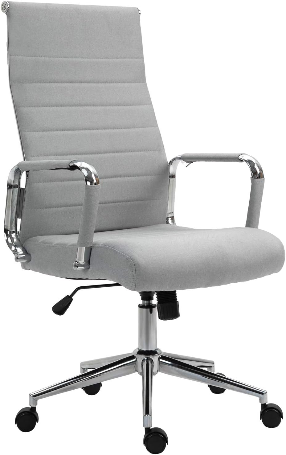 SVITA Elegance Comfort Bürostuhl Stoff hellgrau Schreibtischstuhl