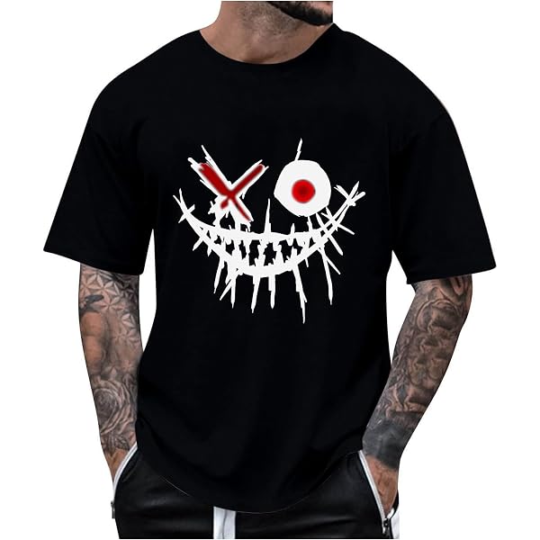 Stay Trippy Paint Drip Smiley Happy Face Graphic Print T Shirt