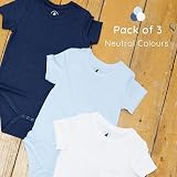 Bramble & Bear Organic Cotton Baby Vests 3/6 Pack Short Sleeve Unisex 0-3 view 4