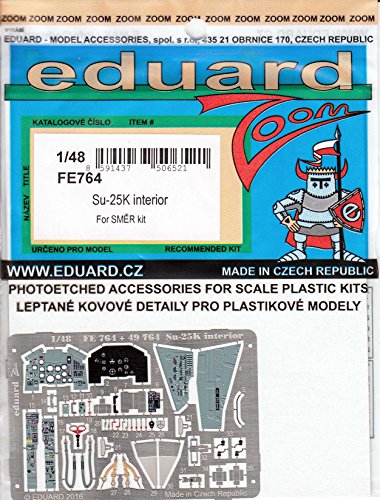 EDUFE764 1:48 Eduard Color Zoom PE - Su-25K Frogfoot Interior (for use with the Smer model kit) [MODEL KIT ACCESSORY]
