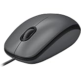 Logitech M100, Corded Mouse, Black, 910-005003 (Renewed)