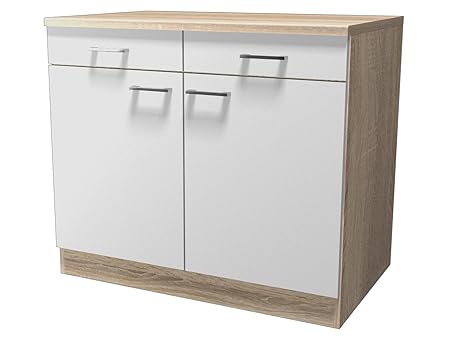Flex Well Küche Einzelteile Melamin Transparent 60cm l x 100cm w x 85cm h