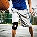poomoon Knee Compression Sleeve Support, Open-Patella Stabilizer with Adjustable Strapping and Extra-Thick Breathable Neoprene Sleeve