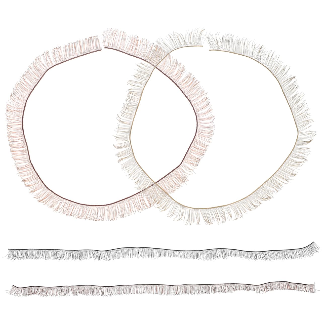 FOMIYES 4pcs Doll Eyelash Decorative Eyelashes Craft Supplies False Eyelashes for 20Cm DIY Doll Eyelash Strip Perfect for Decoration