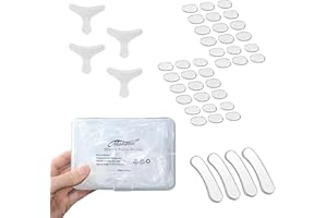 MAKANU Drum Gel, 36 pcs Round and 4 pcs Triangle and 4 pcs long Clear Drum Dampeners for Snare Drum, Silicone Silencers, Mute, Muffler Dampening Gel Pads, Drum Damper for Snare, Tom Drum Cymbals