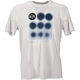 Armani Exchange Men's Regular Fit Pima Cotton Jersey Logo Ombre Dots Tee