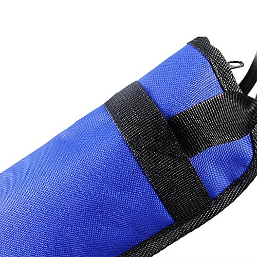 EaseIcon Weather Resistant Fabric Drumstick Case Cover Drum Stick Bag with Shoulder Strap - Blue