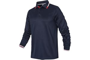 Gaiatiger Polo Shirts for Men Long Sleeve Breathable Moisture Wicking Work Sports Golf Shirt