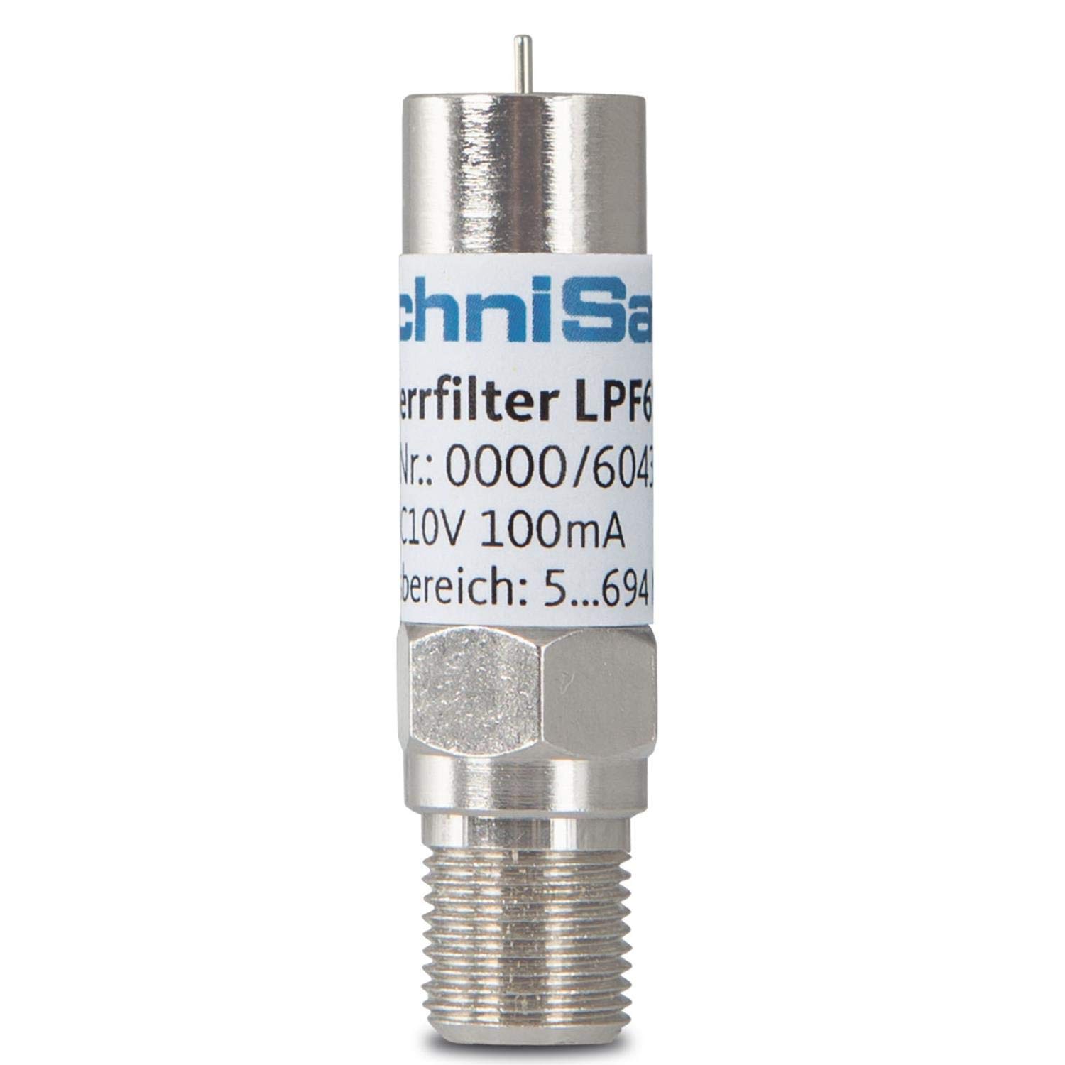 TechniSat Zubehör Antennen Coaxial Connector (BNC, Male connector/Female connector, 75 Ω, Silver