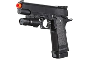 GOLDENBALL P2 Spring Powered Airsoft Pistol Plastic Lightweight (Black)