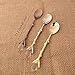 GOOTRADES 4 Pack Silver Retro Palace Carved Coffee Spoon Tea Spoon,Mini Ice Cream Scoop 4.6''