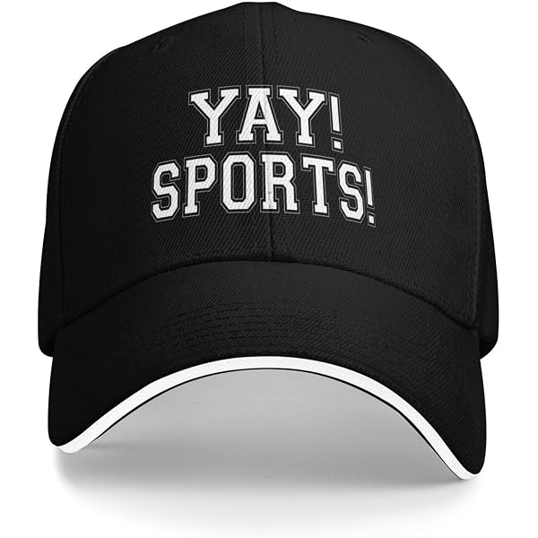 Yay, Sports Black and White Trucker Hat Yay Sports Trucker Hat | Groovy main image 3