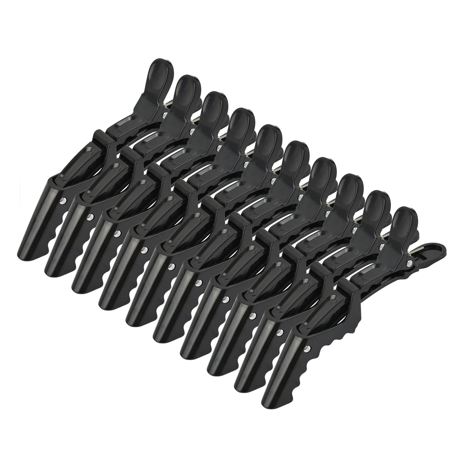 Photo 1 of 10 Pcs Hair Clips for Women – Alligator Styling Sectioning Clips Professional Barber Clips of Salon (Black)
