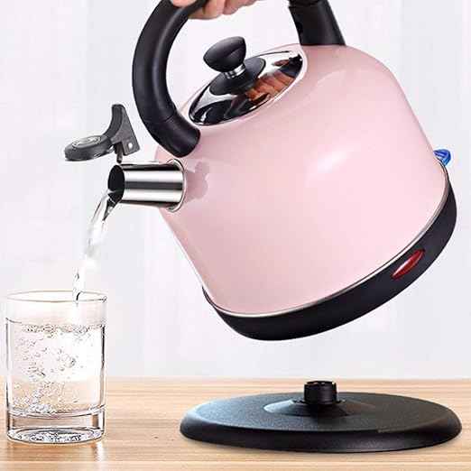 AM Home Kitchen Electric Kettle, 1500W, 2 litres Pink Kettle Amazon.co