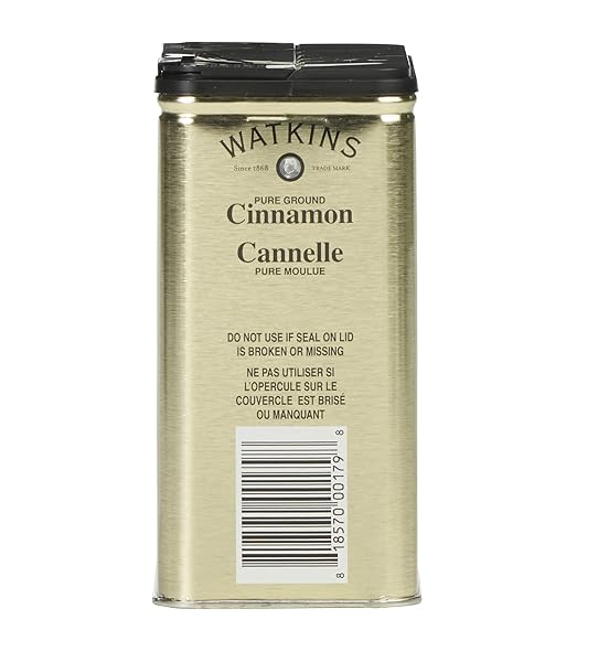 WATKINS GOURMET SPICE TIN, PURE GROUND CINNAMON, 6 OZ. TIN, 1-COUNT