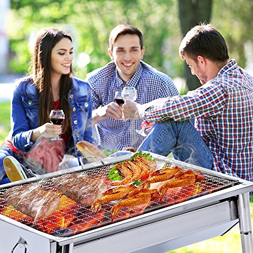 6 ISUMER+Portable+Thickened+Stainless+Charcoal
