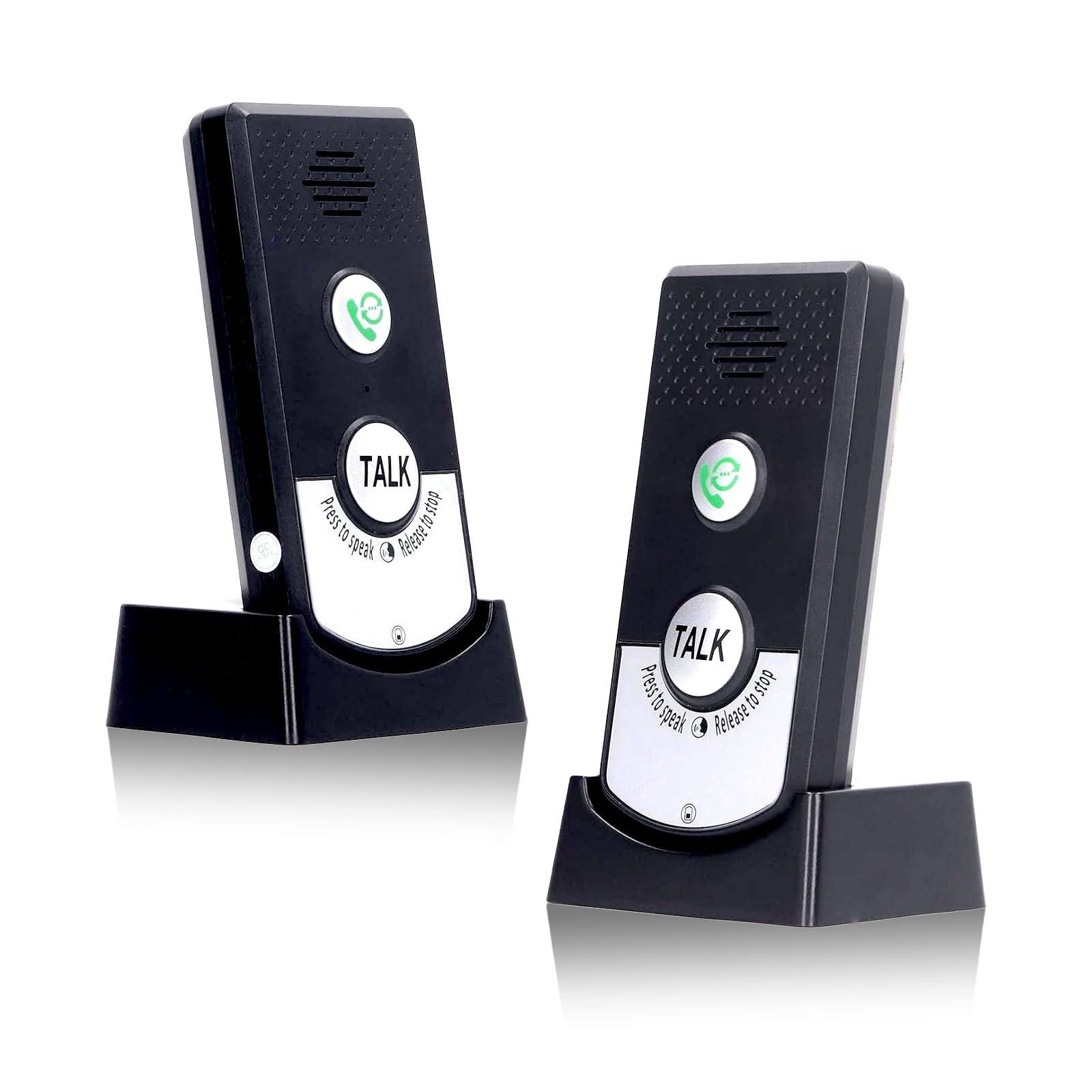 flexman Wireless Intercom Doorbells, Mini 2 Way Radio Rechargeable,Portable Two Way Radios Long Range with Earpiece, Waterproof Electronic Doorbell for Household, Office