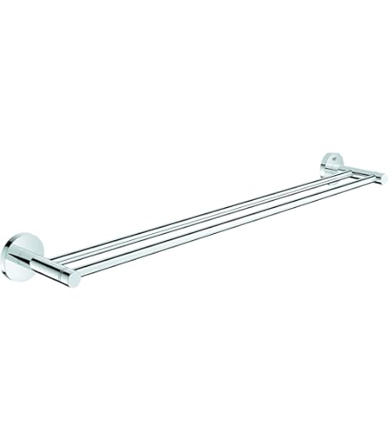 GROHE 40308EN3 Atrio Double Towel Bar, Brushed Nickel - Amazon.com