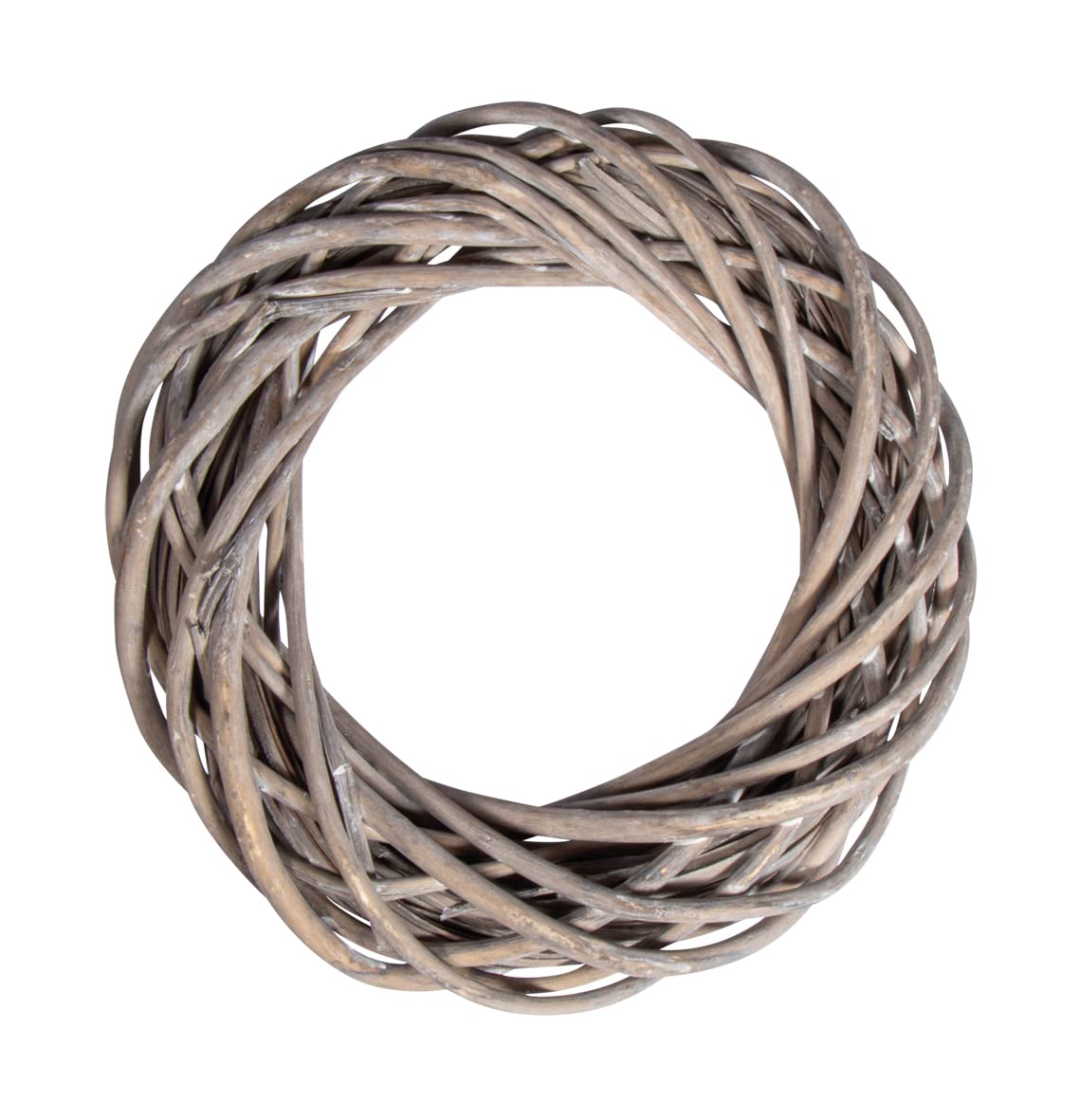 Rayher Natural Willow Wreath with Silverwash Finish for Crafting, Wreath Base for Wreath Making, Floral Crafts and Seasonal Decorations, diameter 25cm, 65392561