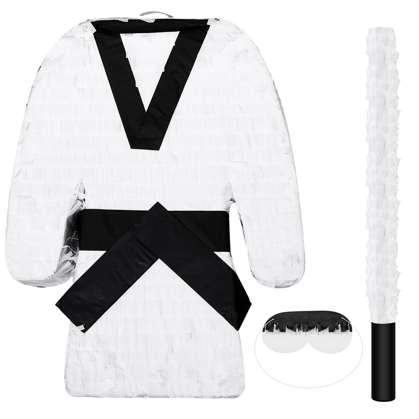 Karate Pinata Maitys Martial Arts Piñata Ninja Piñata with Rod and Blindfold 15. 75 x ...