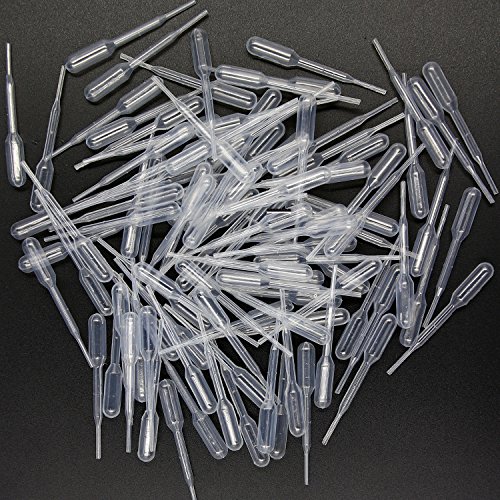 EC2BUY 1000pcs 0.2ml Plastic Squeeze Transfer Pipettes Suitable Mini Cakes, Children's Painting, Kitchen, Family Day, Party