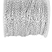 Efivs Arts 10m Stainless Steel Cable Chain Silver Plated Round Cable Unfinished Chain Link -Over 30 Feet in Bulk for Necklace Jewelry Accessories DIY Making 2x3x0.6mm