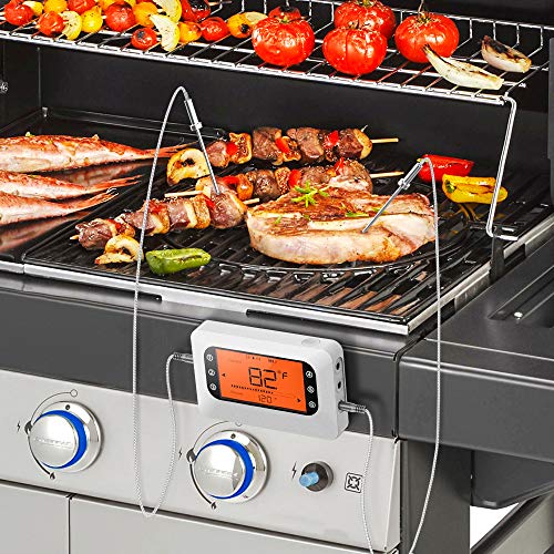 BFOUR Wireless Meat Grill Thermometer, Bluetooth Digital Meat