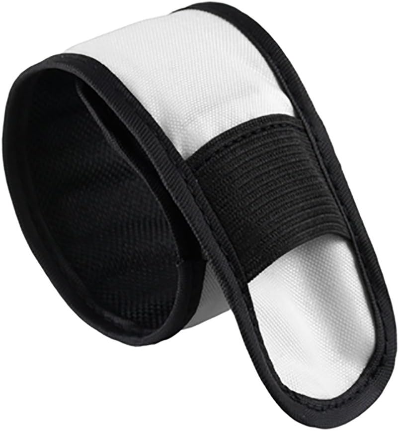 OMOUP LED Reflective Belt Super Bright High Visibility Light-Up LED Arm Band Reflective Running/Cycling/Jogging Bracelet Cycling Safety Band (White)