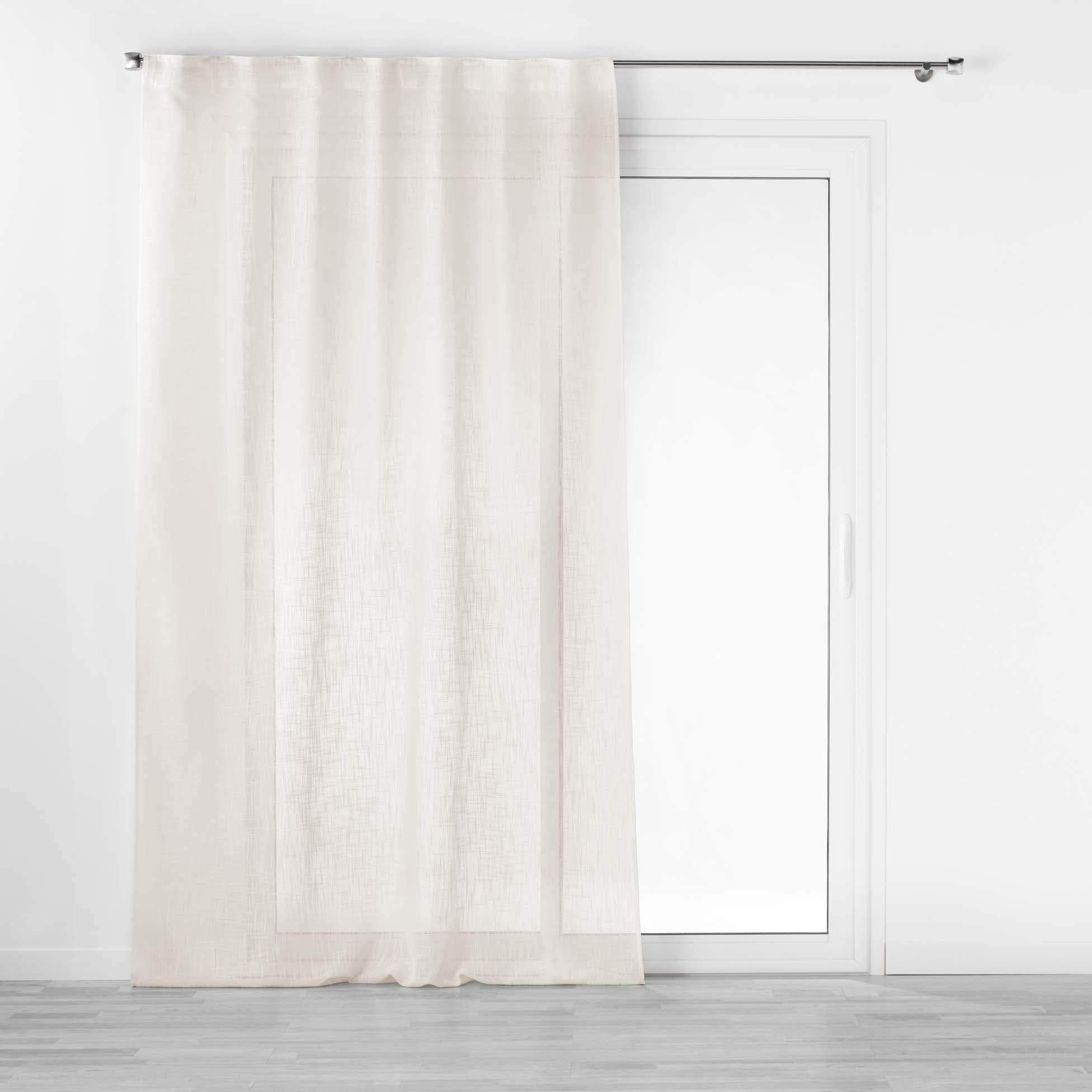 Douceur d'Intérieur Haltona Natural Linen Effect Concealed Tab Top Curtains 140 x 240 cm