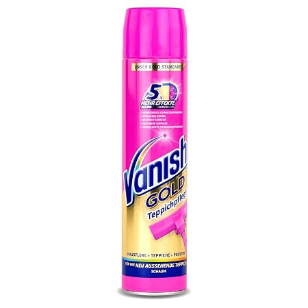 Vanish Gold Power Schaum Fleckenentferner Teppich Textilien 650ml