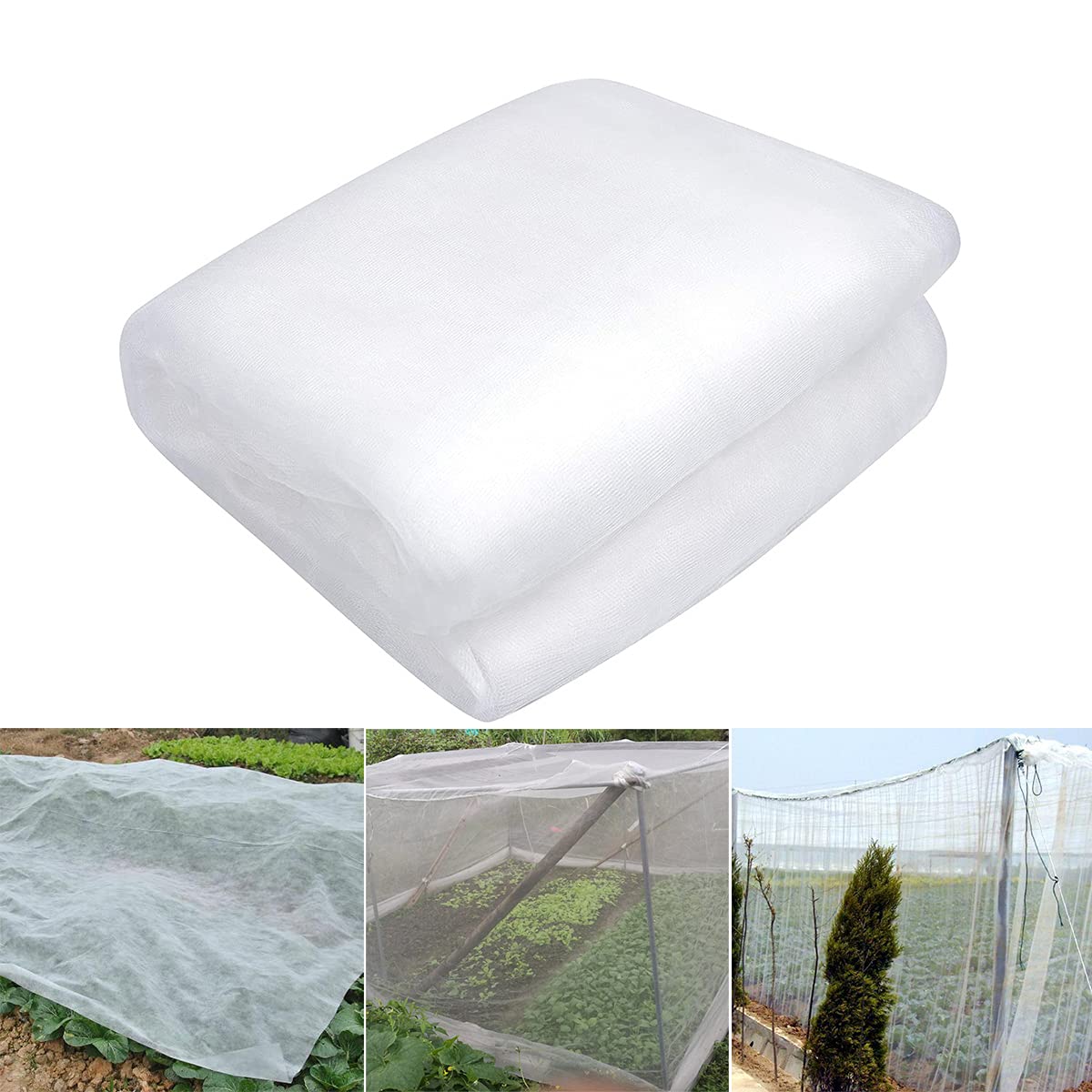 Tiardey Garden Insect Screen Antifreeze net Barrier Netting Mesh Bird Netting Garden Plant Cover for Protecting Plants Vegetales Fruits Flowers from