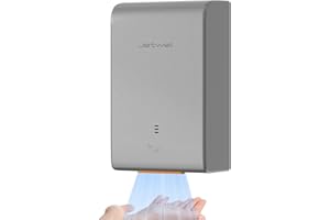 JETWELL ADA Compliant Hand Dryer, ABS Plastic Cover Hard Wired Design, AC 110V-130V JW2825 (Silver)