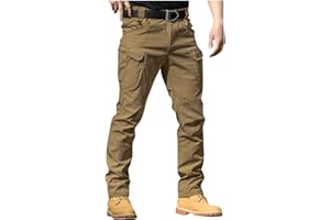 GENERIC Tactical Cargo Pants Men's Ripstop Cargo Pants Tactical Pants for Men Outdoor Waterproof Hiking Pants with Multi Pockets
