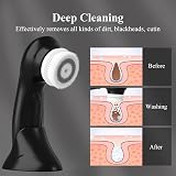 TOUCHBeauty Men's Facial Cleansing Brush Electric Face Wash w/ Stand 3 Heads 2 view 3